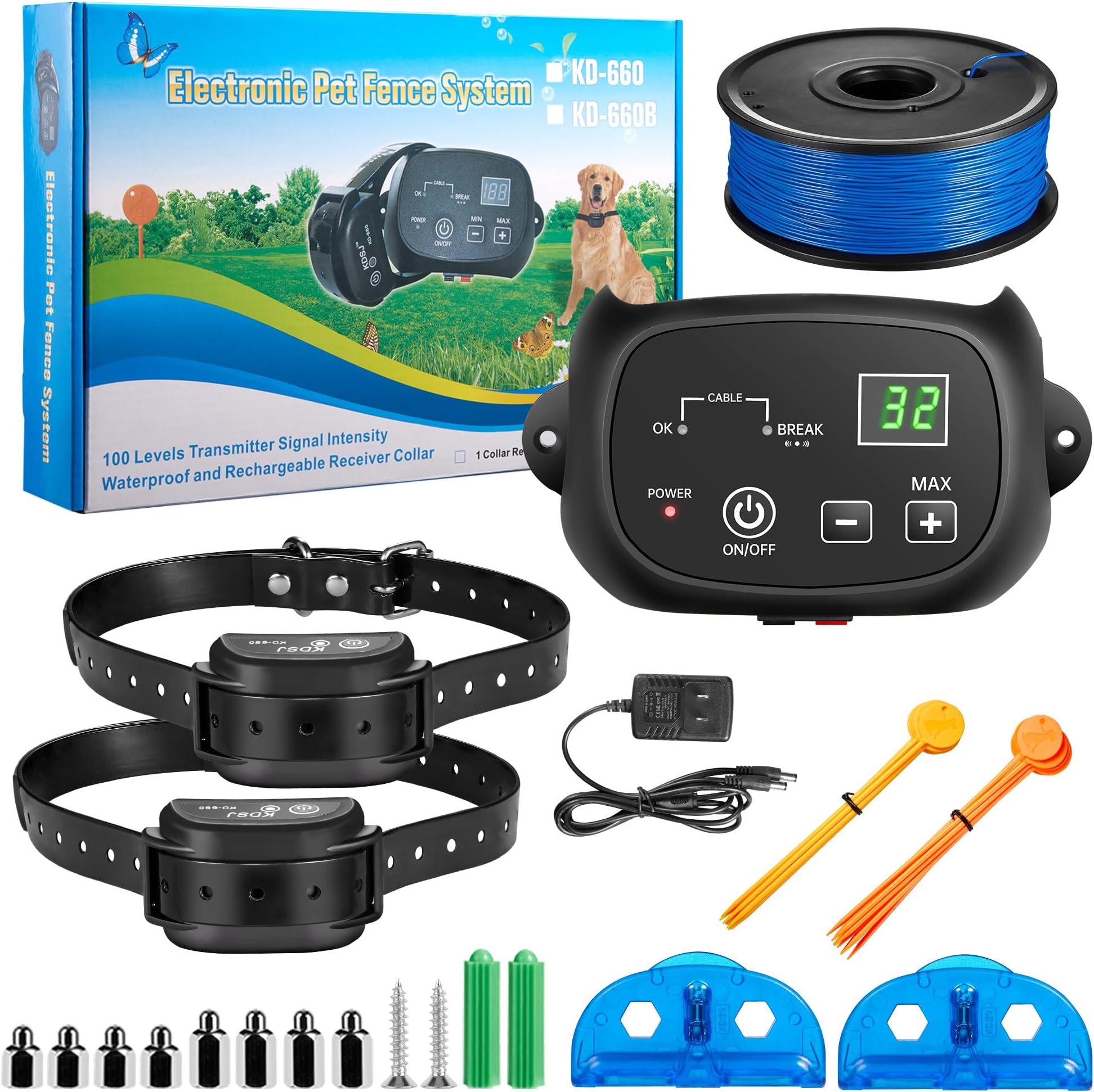 Rivulet Electric Fence for Dogs Inground/Underground Dog Fence System Wired Pet