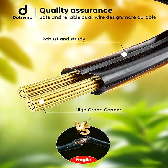 Garden Outdoor Lights Mains Powered-50FT 15M Festoon Light String [Energy Class G]