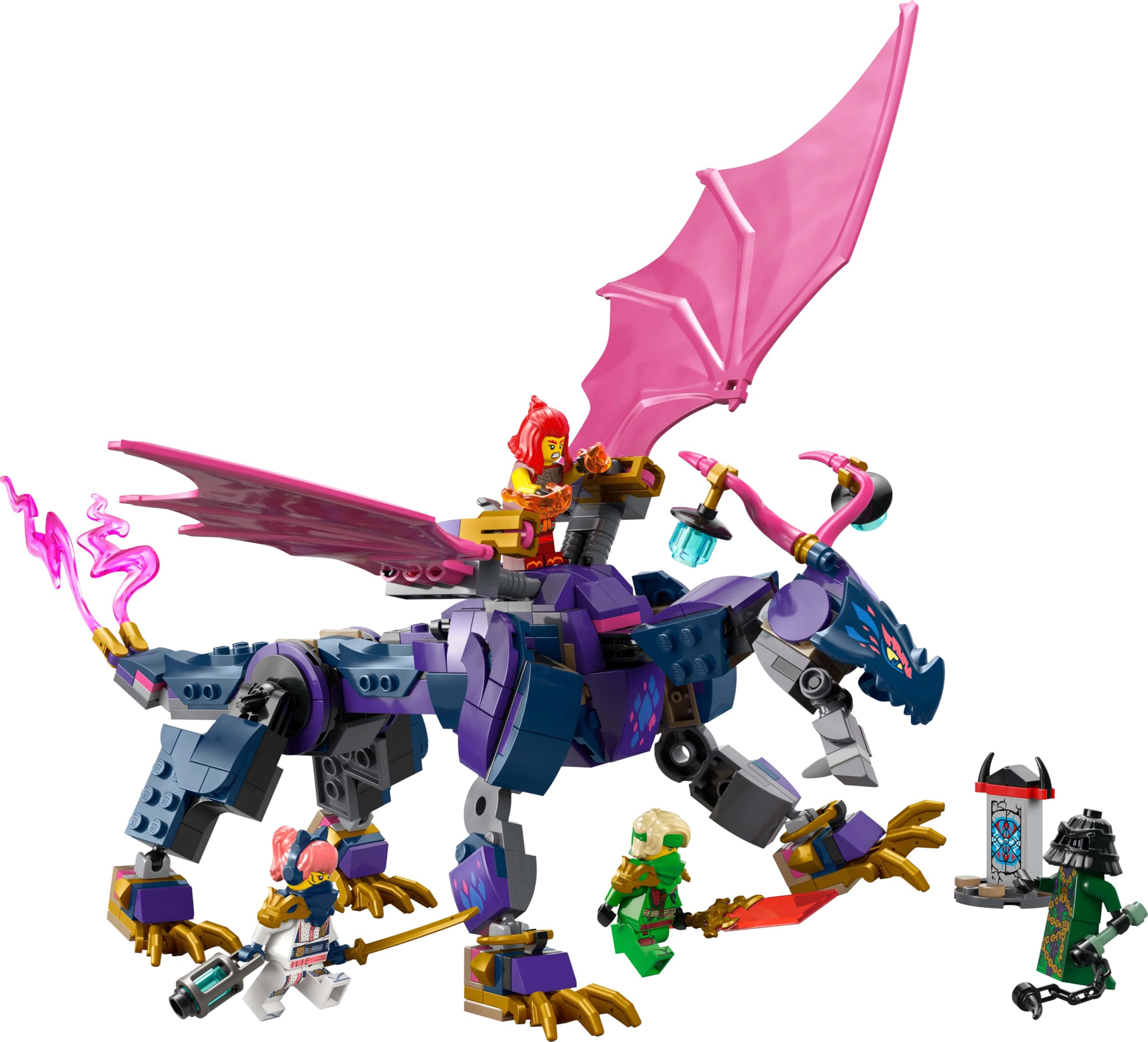 LEGO NINJAGO Smoczy mistrz Rontu, zestaw konstrukcyjny dla 7-latka, zabawka dla dziecka z czterema minifigurkami, w tym Lloydem, pomysł na prezent dla chłopca i dziewczynki, fana ninja i smoków 71842