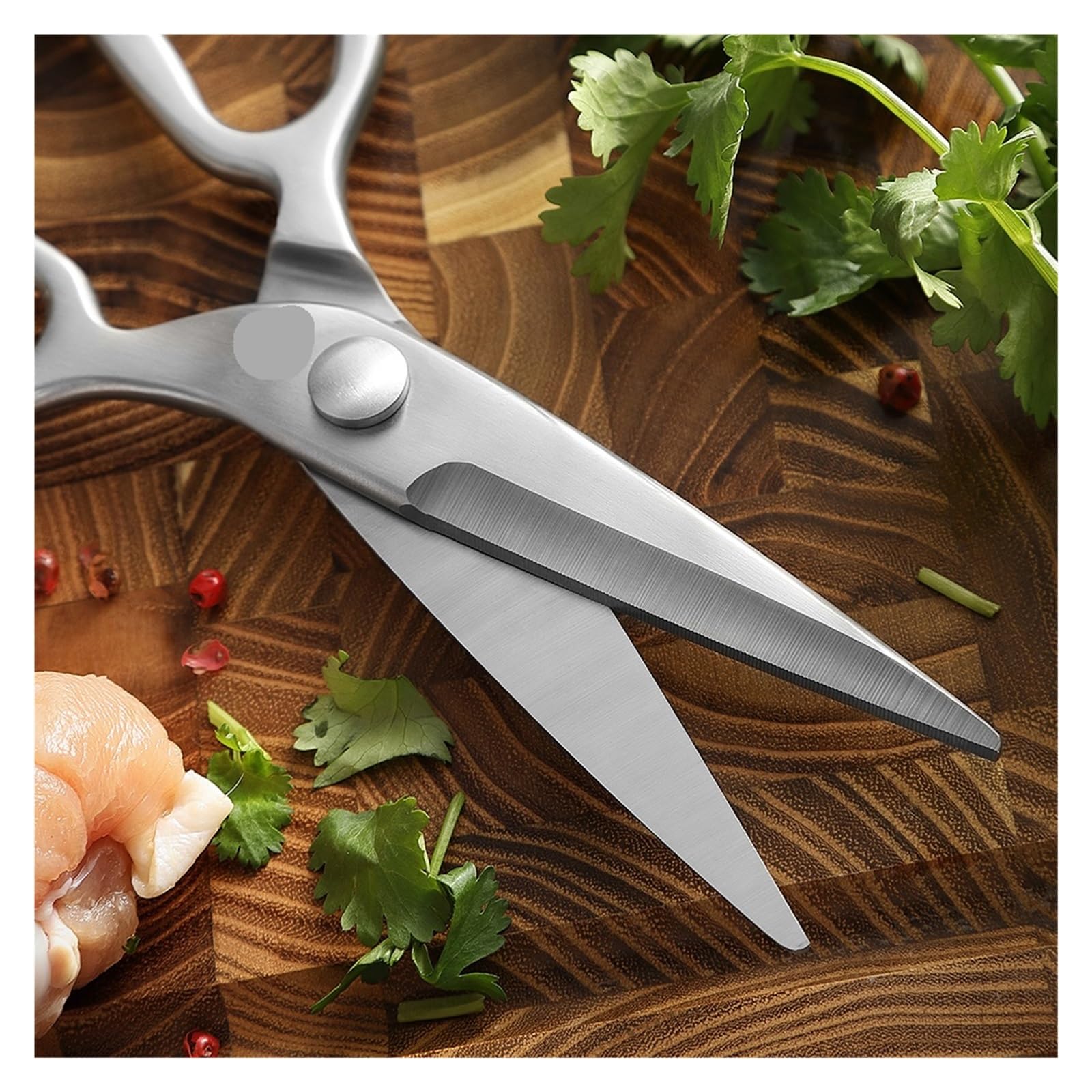 Ciseaux de cuisine en acier inoxydable, multifonctions