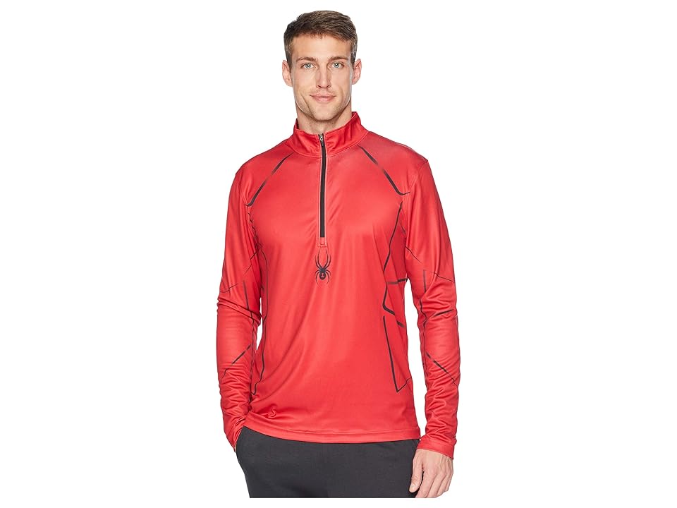 

Spyder Limitless Lines Zip T-Neck (Red/Black/Black) Men's Long Sleeve Pullover