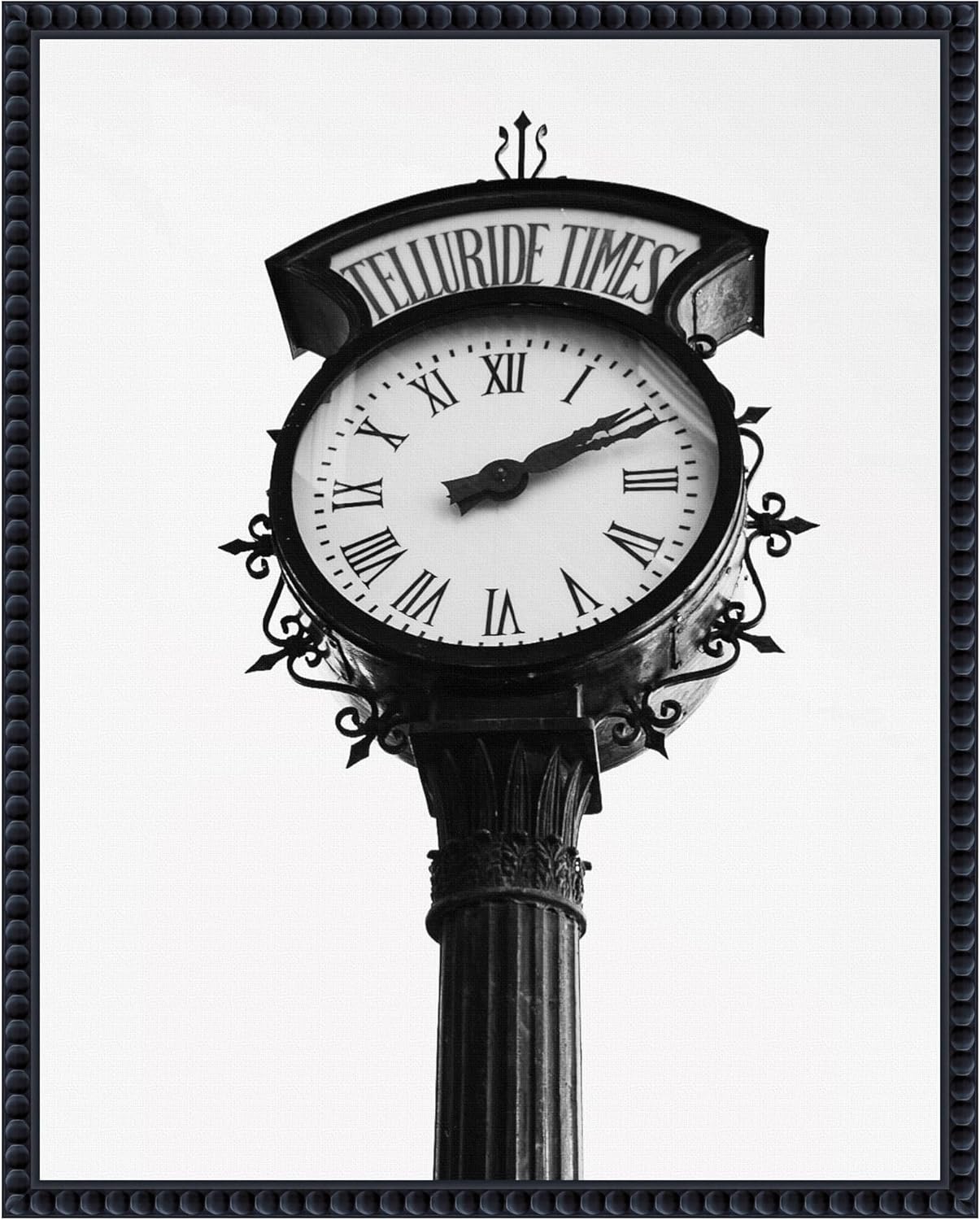Amanti Art Del Mundo Imagery – Lienzo enmarcado para pared, reloj de calle vintage de 20 x 16 pulgadas, lienzo enmarcado para pared, obras de arte