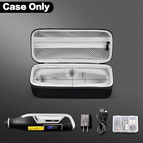 Miniatura 2 de Funda compatible con Dremel Lite 7760 N/10 4V Li-Ion/PawControl 7760-PET Herramienta giratoria inalámbrica para perros, kit multiusos, soporte de