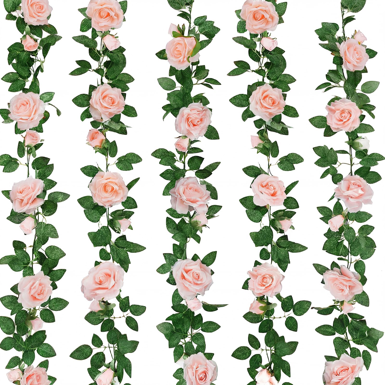 Amazon.com: ZIFTY 5Pcs 32.5FT Flower Garland Artificial Rose Vine