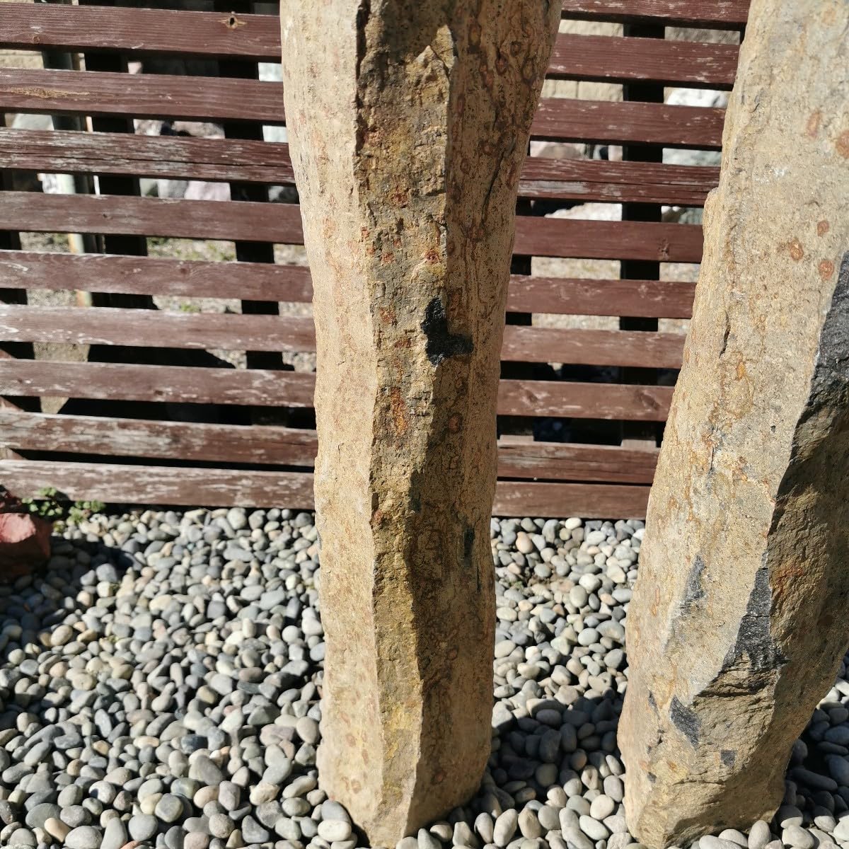 石うす　2石セット　庭石　石　鑑賞石　庭　坪庭　置物　オブジェ　インテリア 石うす 2石セット 庭石 石 鑑賞石 庭 坪庭 置物 オブジェ インテリア