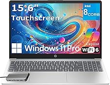 [55% off] HP Touchscreen Laptop Computer for College Student Home Study, 32GB DDR4 RAM, 1TB PCIe SSD, Intel Processor 8-Core, 15.6" FHD, WiFi 6, Bluetooth 5.4, Webcam, Moonlight Blue, Windows 11 Pro, Type-C HUB