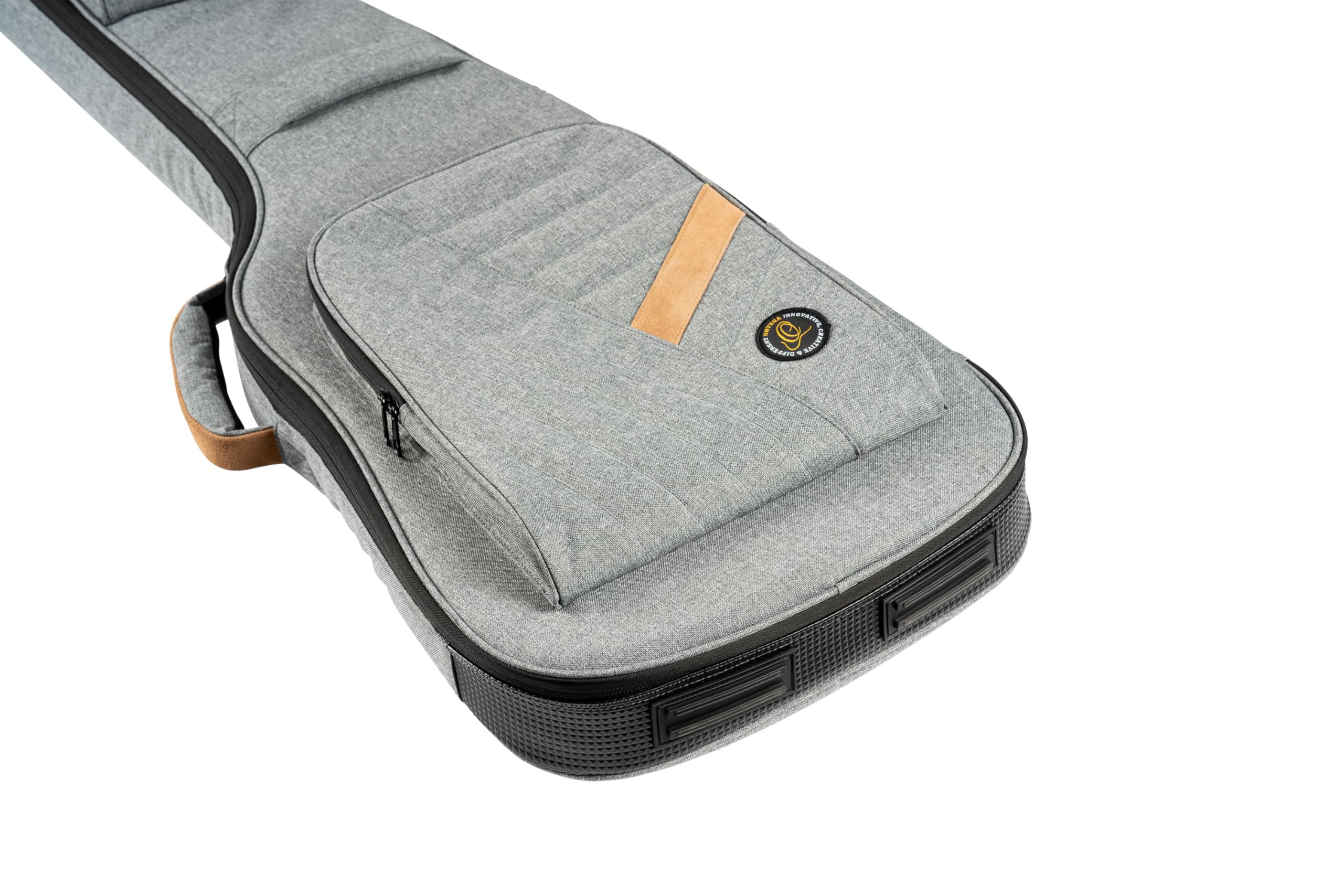 Ortega Guitars Deluxe Bass Gigbag - E-Bass Tasche - Höhe 122 cm - Breite 37,5 cm - Baumwolle, Grau (OGBEB-DLX-GY)