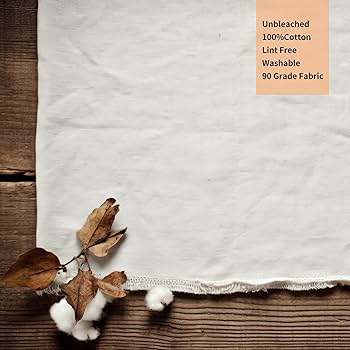 Hemoton 10pcs Reusable Cotton Tofu Cheesecloth Cotton Muslin Fabric For Straining Cooking And Homemade Desserts Hemmed Cheese Cloth For Kitchen Use