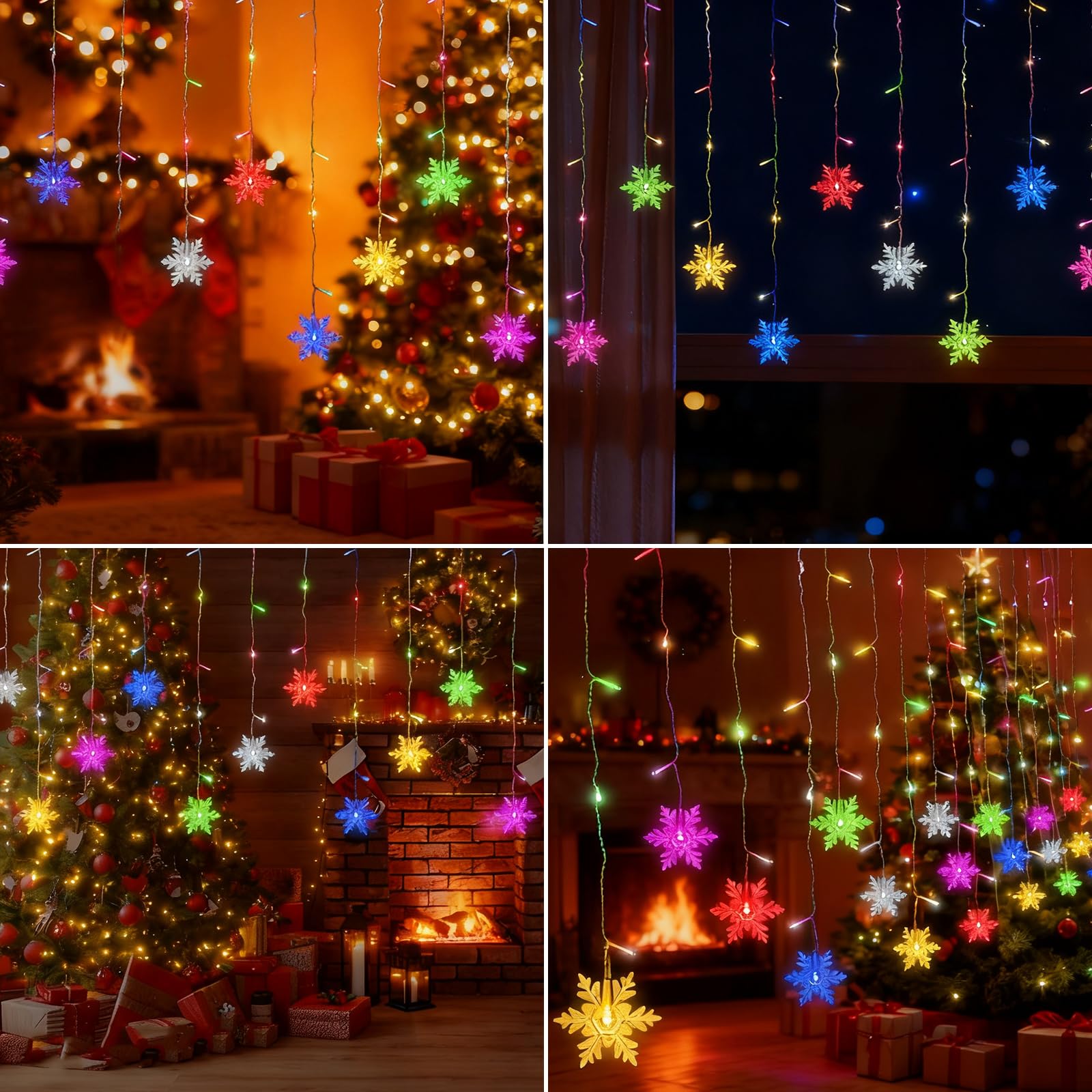 Luci Tenda Natalizie Con Telecomando – 8 Modalità E Dimmer, 100 LED A Forma Di Stella, Per Interno/Esterno (Colori Caldi)