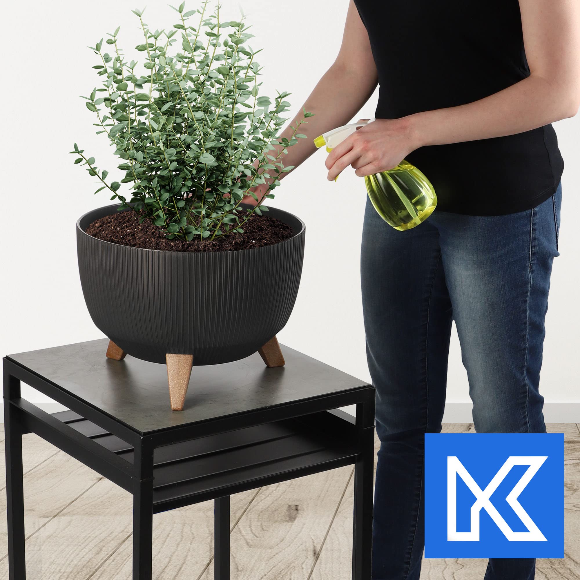 Soucoupe Pour Pot à Fleurs Massive - 33 Cm - Anthracite - – Garden