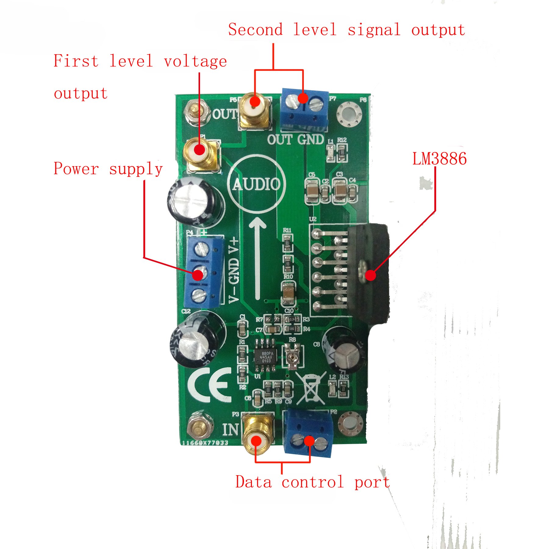 Amazon.co.jp: LM3886アンプボードパワーアンプオーディオアンプ