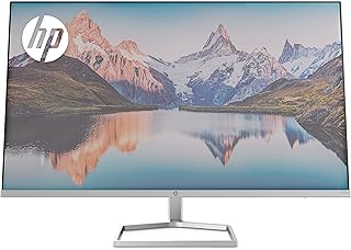 HP M32f Ultraslim Monitor 31.5 Inch, Full HD 1080p, 7ms Response Time, 2x HDMI, 1x VGA, Anti Glare, Blue Light Filter, Flicker Free, HP Eye Ease with Eye Safe Certification, Silver and Black