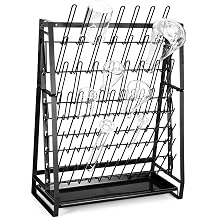 FOUR ES SCIENTIFIC Lab Drying Rack, Steel Wire Bottle Drying Rack for Lab Glassware Countertop Wall Mounted Detachable Dryer Stand, Holds Up to 83 Pieces