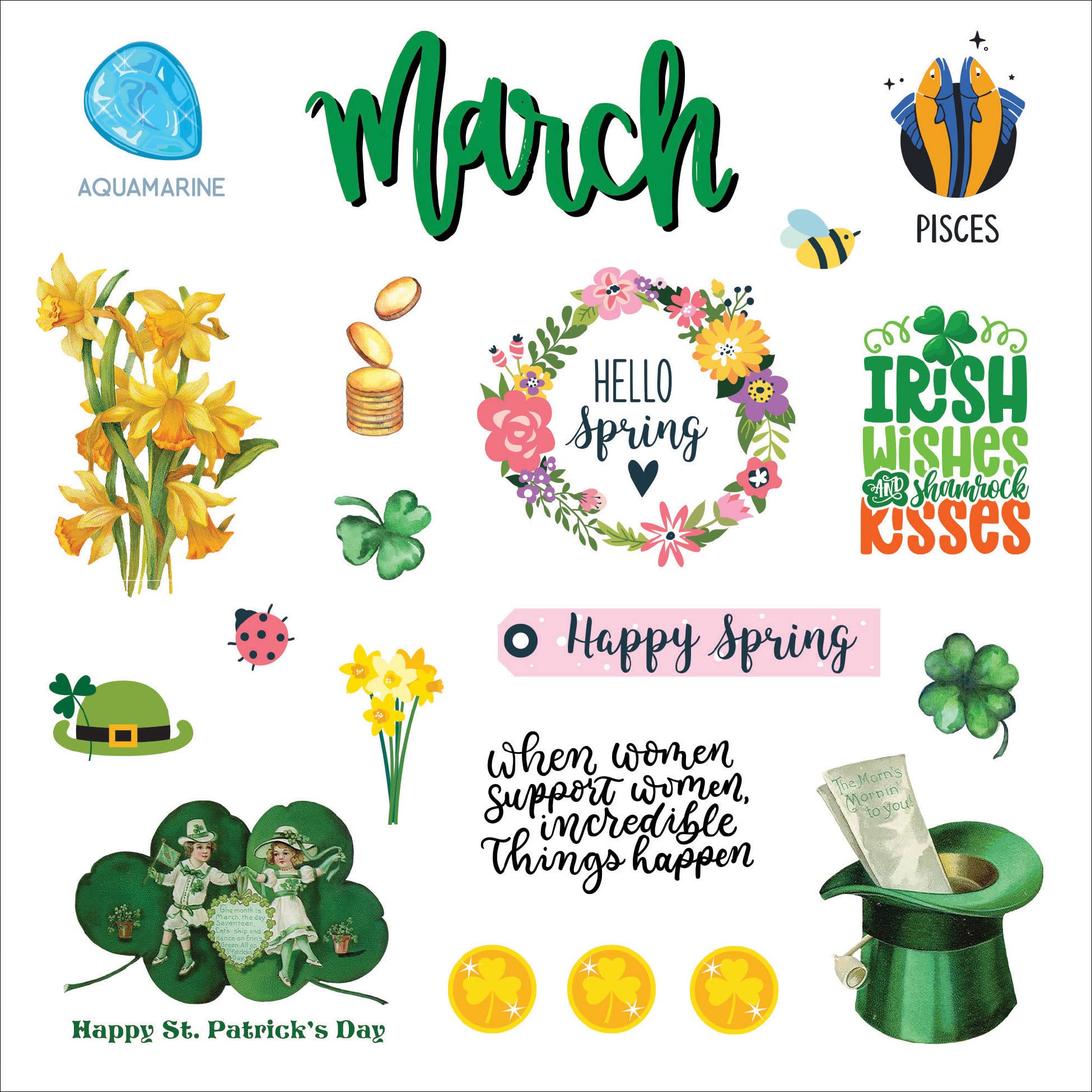 A Year in Stickers: Fun Pictures and Words to Highlight Celebrations