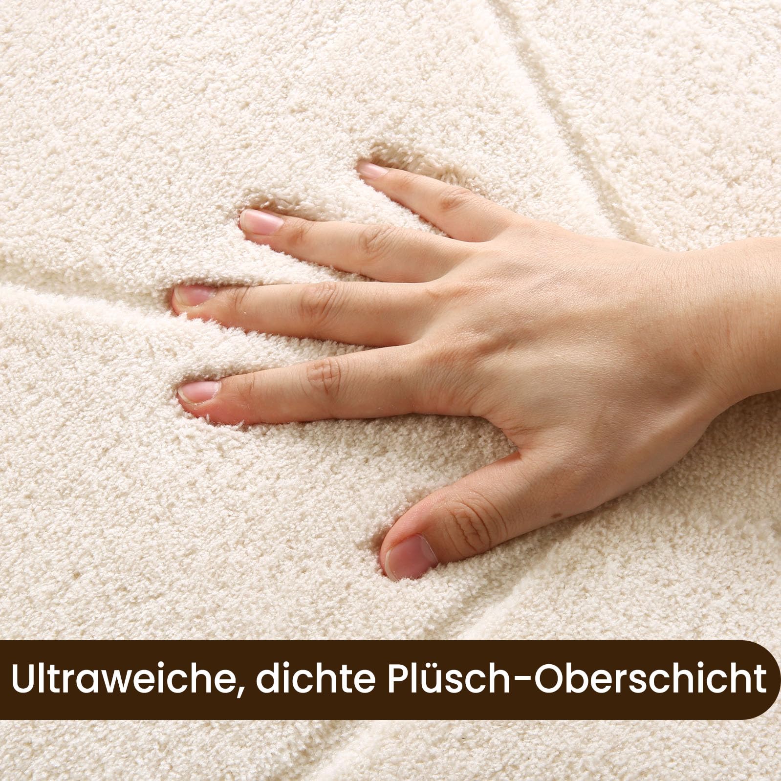 Treeboy Teppich Wohnzimmer Groß 160x230cm Teppiche Cerme Flauschiger Weich