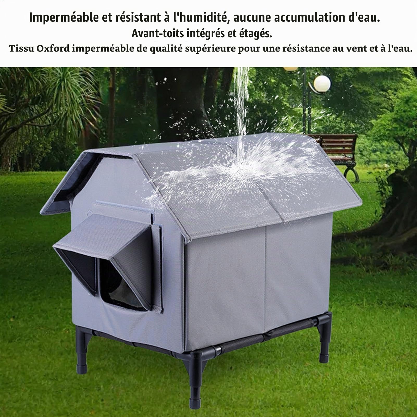 Maison pour Chat Extérieur Hiver - Niche pour Chat Exterieur Isolée Hiver