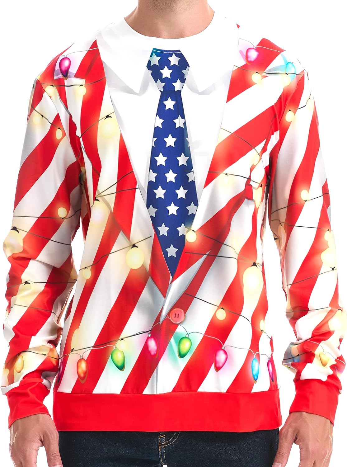 *daisysboutique* Unisex Women Men Christmas Ugly Shirt Funny Halloween 3D Effect Graphic Costume Holiday Pullover