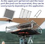 CAMPINGMOON Bread Toaster for Camping Stove Gas Fire 304 Stainless Steel Bread Toaster Small Size US-1312