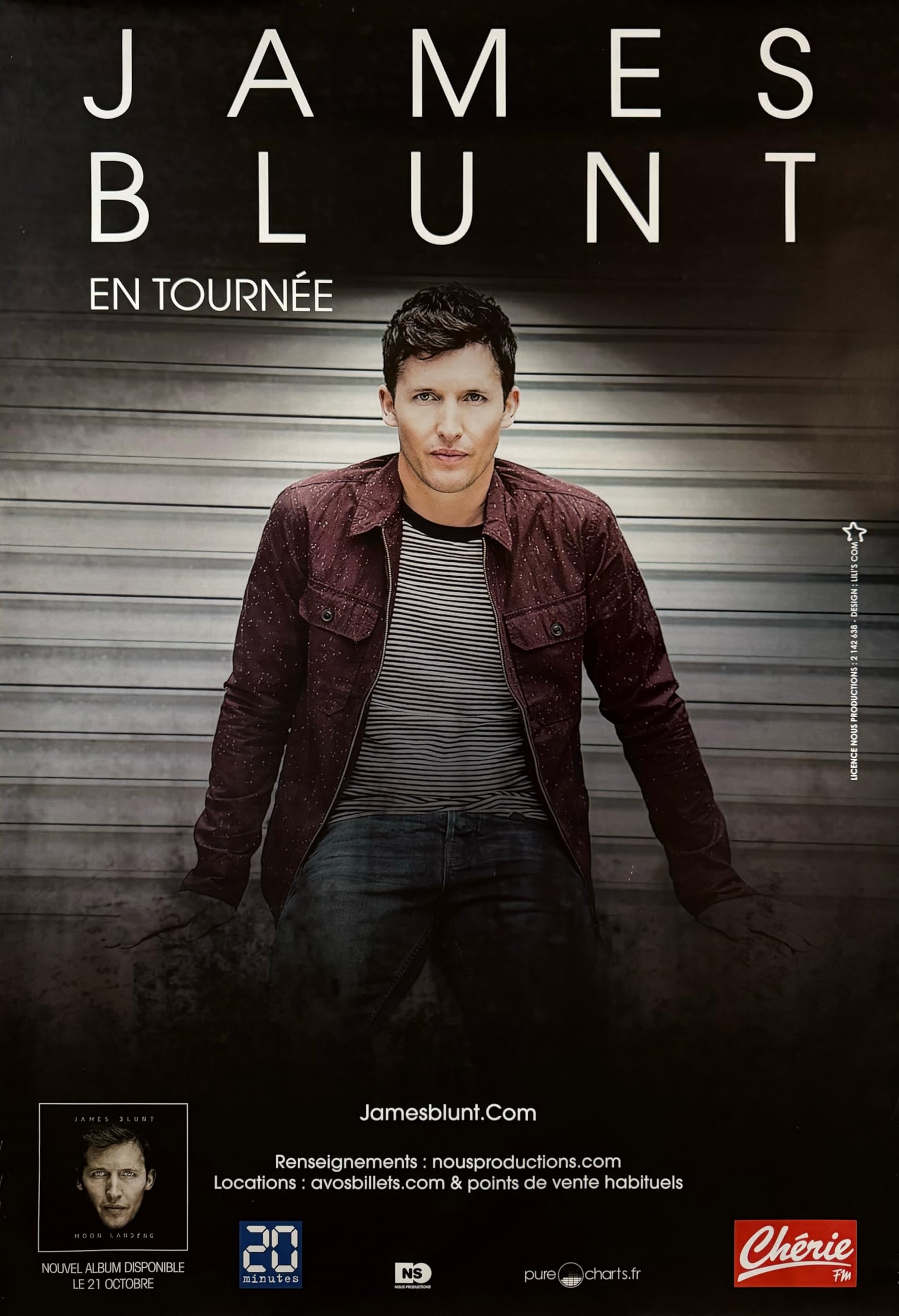 Générique James Blunt – Poster 70X100 Cm Poster