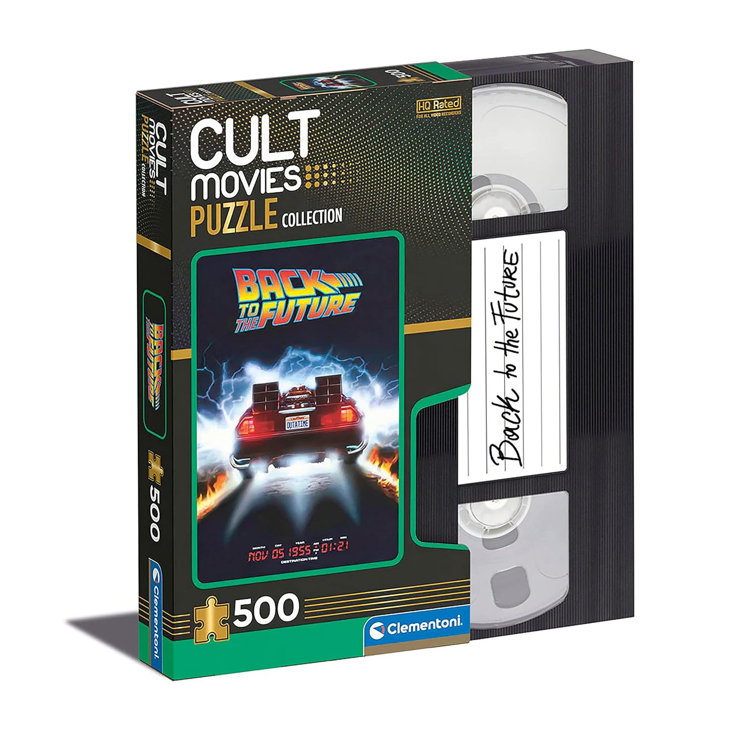 Clementoni - 35110 - Cult Movies Puzzle - Back to The Future - Jigsaw Puzzle 500 Pieces, Made in Italy, Jigsaw Puzzle for Adults