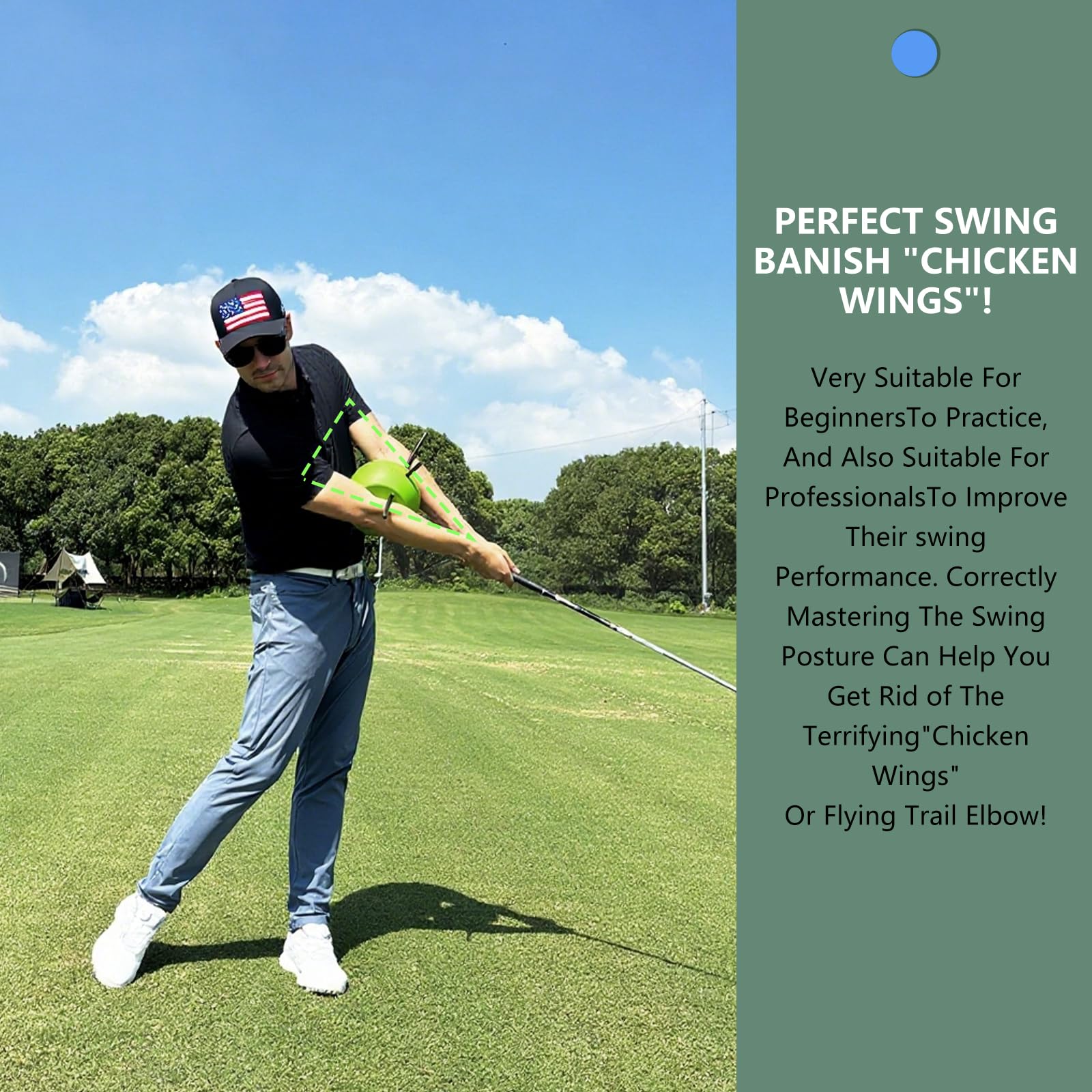 Golf Aid Swing Mejora la Coordinación Brazo-Cuerpo