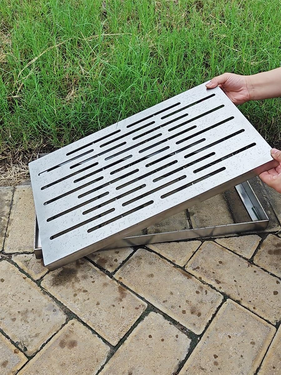 Drain Terrasse Siphon De Toit Acier Inoxydable 12,7 Cm - Anti-blocage - Pour Balcon, Terrasse, Jardin Drainage Balcon Acier Inoxydable