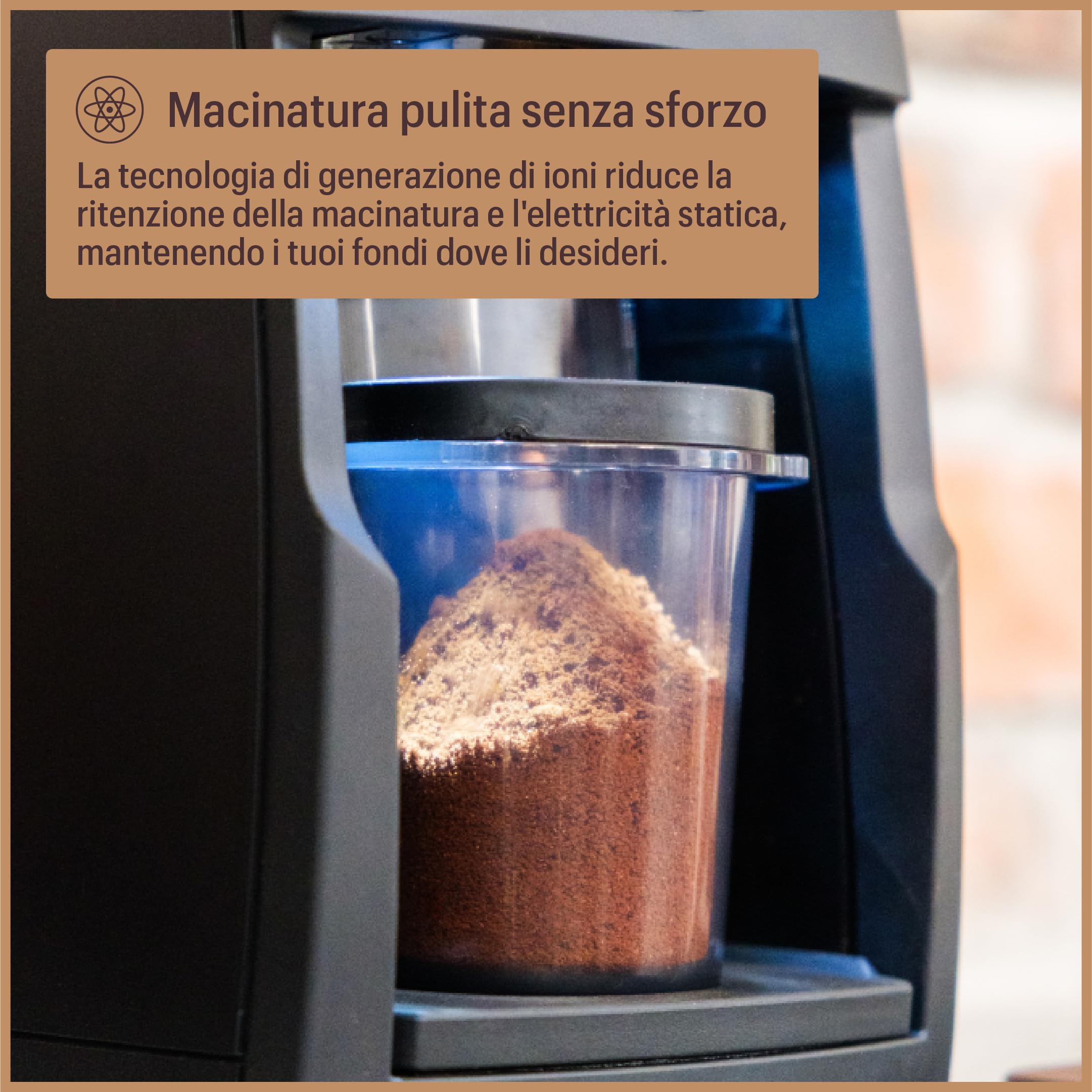 Baratza - Macinacaffè Encore ESP Pro - Regolazione continua, Disco di controllo del flusso, Tecnologia antistatica, Due modalità di dosaggio - Tramoggia 300 g, Macine coniche 40 mm, Facile da pulire
