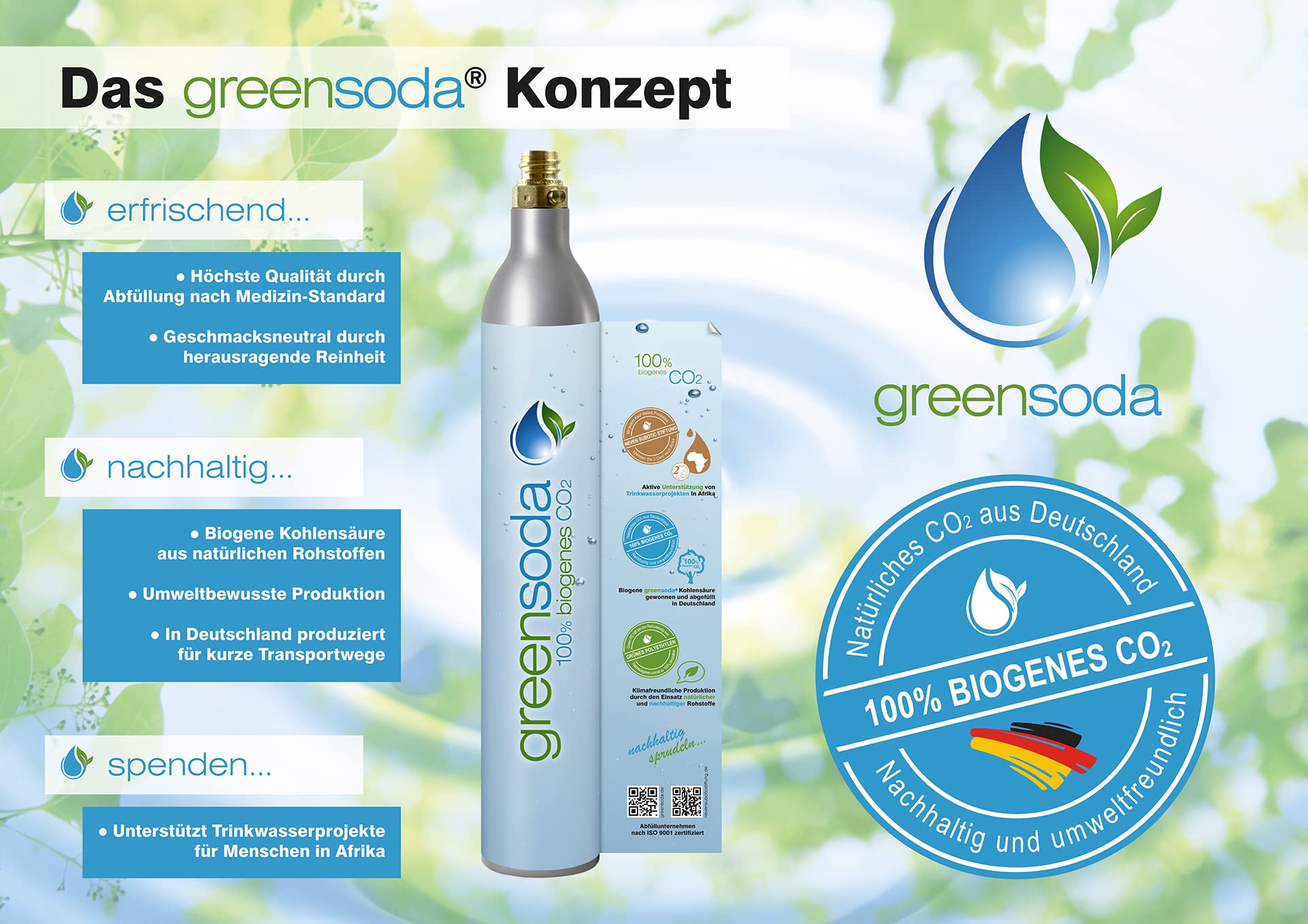 Gaz Sodastream Sodastream Lot De 2 Cylindres De Gaz Co2 60l Quick 