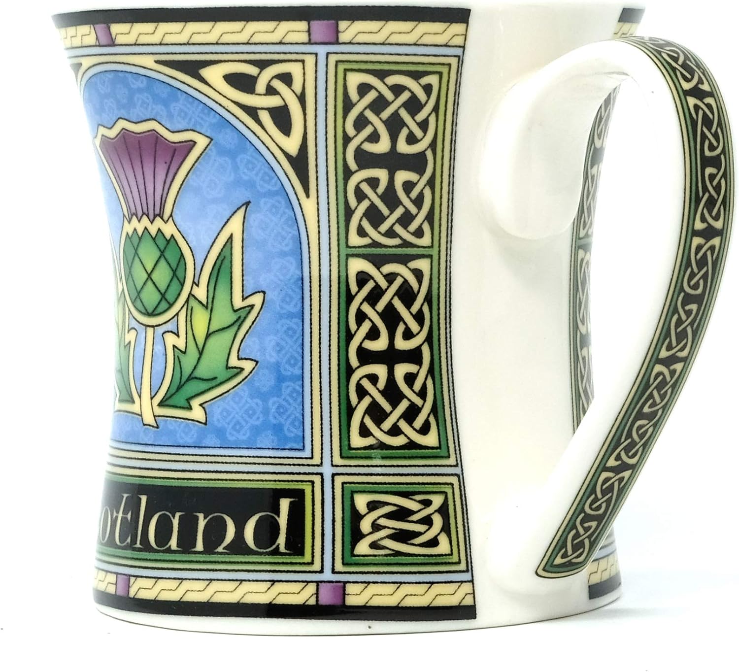 Scotland Mug with Thistle - New Bone China Scottish Porcelain Cup - Image 2