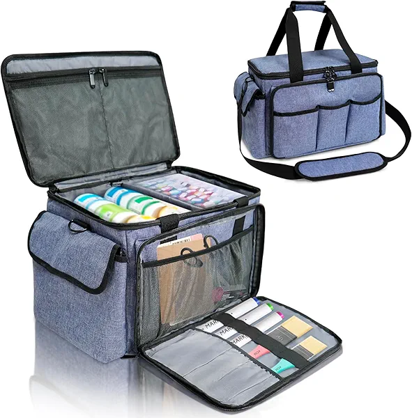 ORKELS Craft Storage Bag for Supplies – Multifunctional Organizer Tote for Scrapbooking, Sewing, Journaling, Art Tools, Ideal for Home or Travel