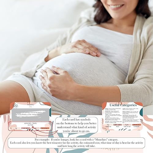 Miniatura 8 de Astralux 35 divertidas actividades para rascar durante el embarazo. Crea recuerdos eternos de tu embarazo. Regalo único para futuras mamás