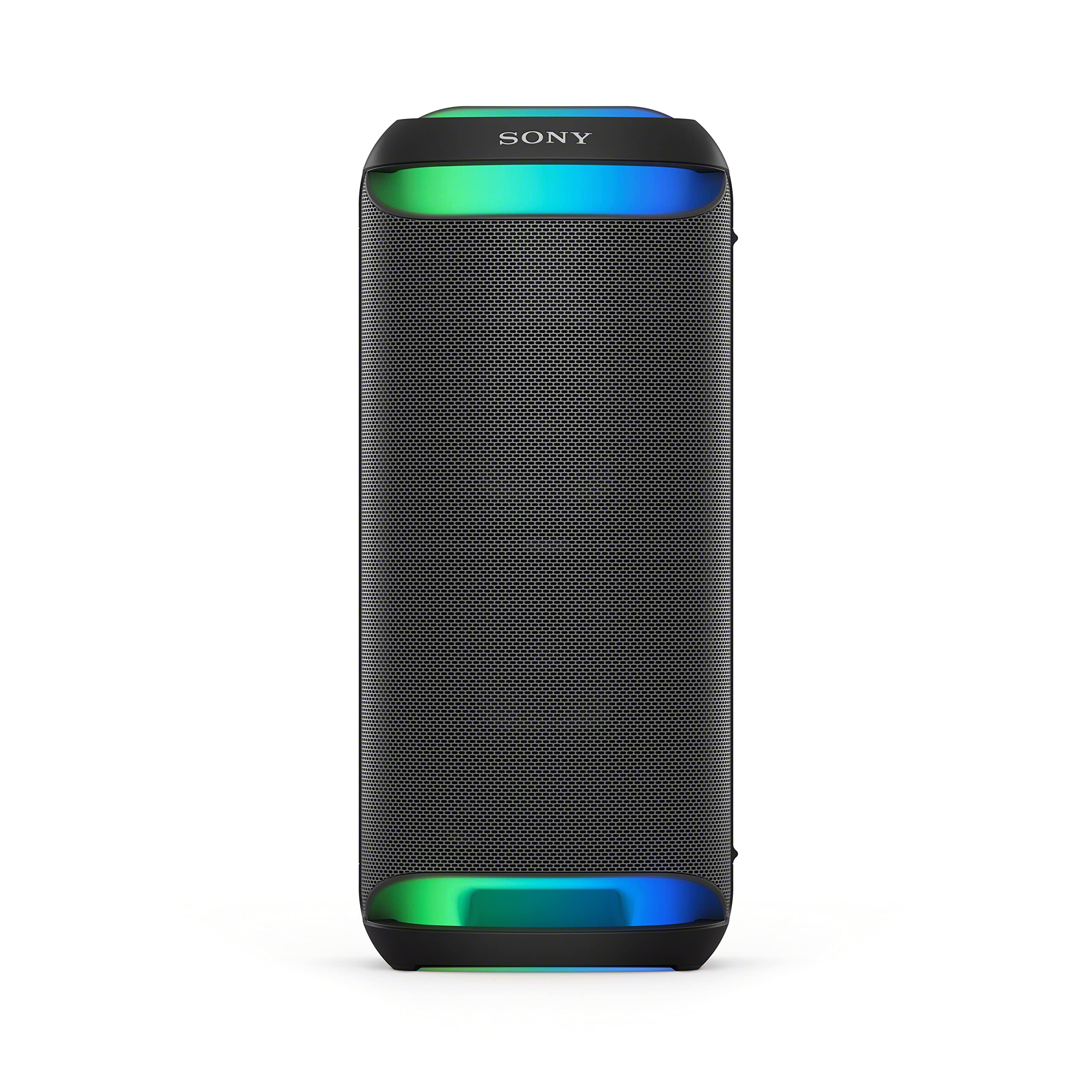 Sony SRS-XV800 Altavoz Inalámbrico para Fiestas con Sonido Potente 360° y Mega Bass, 25 Horas Batería, Portátil, para Interiores y Exteriores, Iluminación, Karaoke