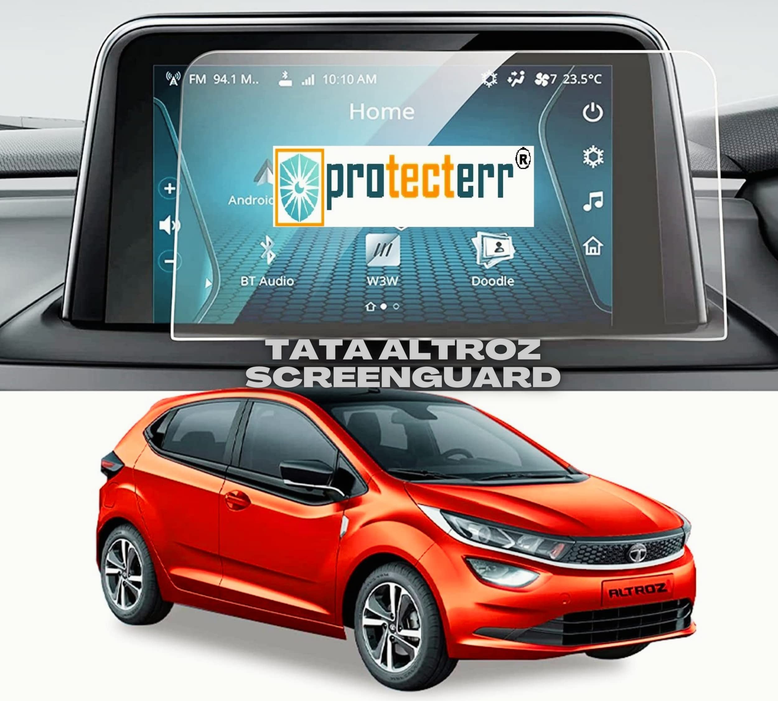 PROTECTERR 9H Screen Protector Guard Designed For TATA ALTROZ 2020-2022 Car Infotainment System (7 Inch) - Car Gps Navigation Display Touchscreen Protective Film accessories [Not A Tempered Glass]-image-33
