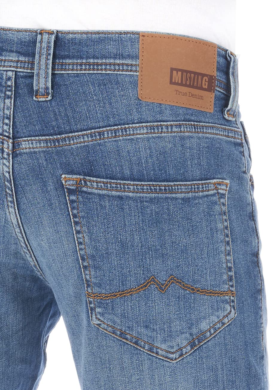 MUSTANG Jeans Herren Stretch Oregon Tapered Fit Jeanshose Hose Denim Blau Grau Schwarz 30 31 32 33 34 36 38 40