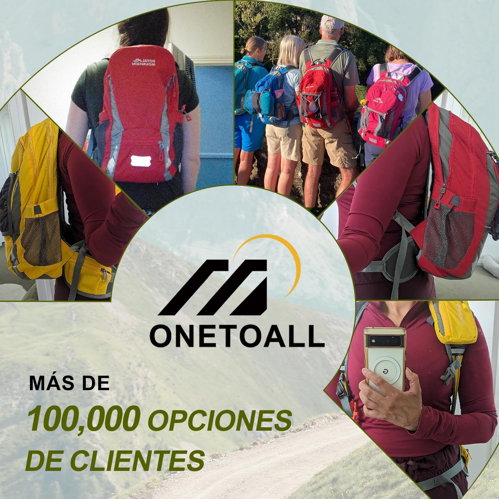 Local Lion Mochila de Ciclismo 20L/30L Montaña Senderismo Macutos Trekking Camping al Aire Libre Nylon con Cubierta de Lluvia para Hombres y Mujeres