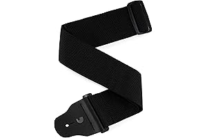 Planet Waves Black 3' Cotton Bass Strap