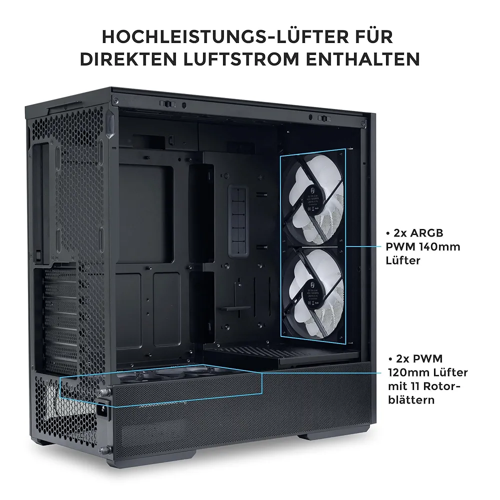 Amazon | LIANLI ATX対応ミドルタワーPCケース LANCOOL 207