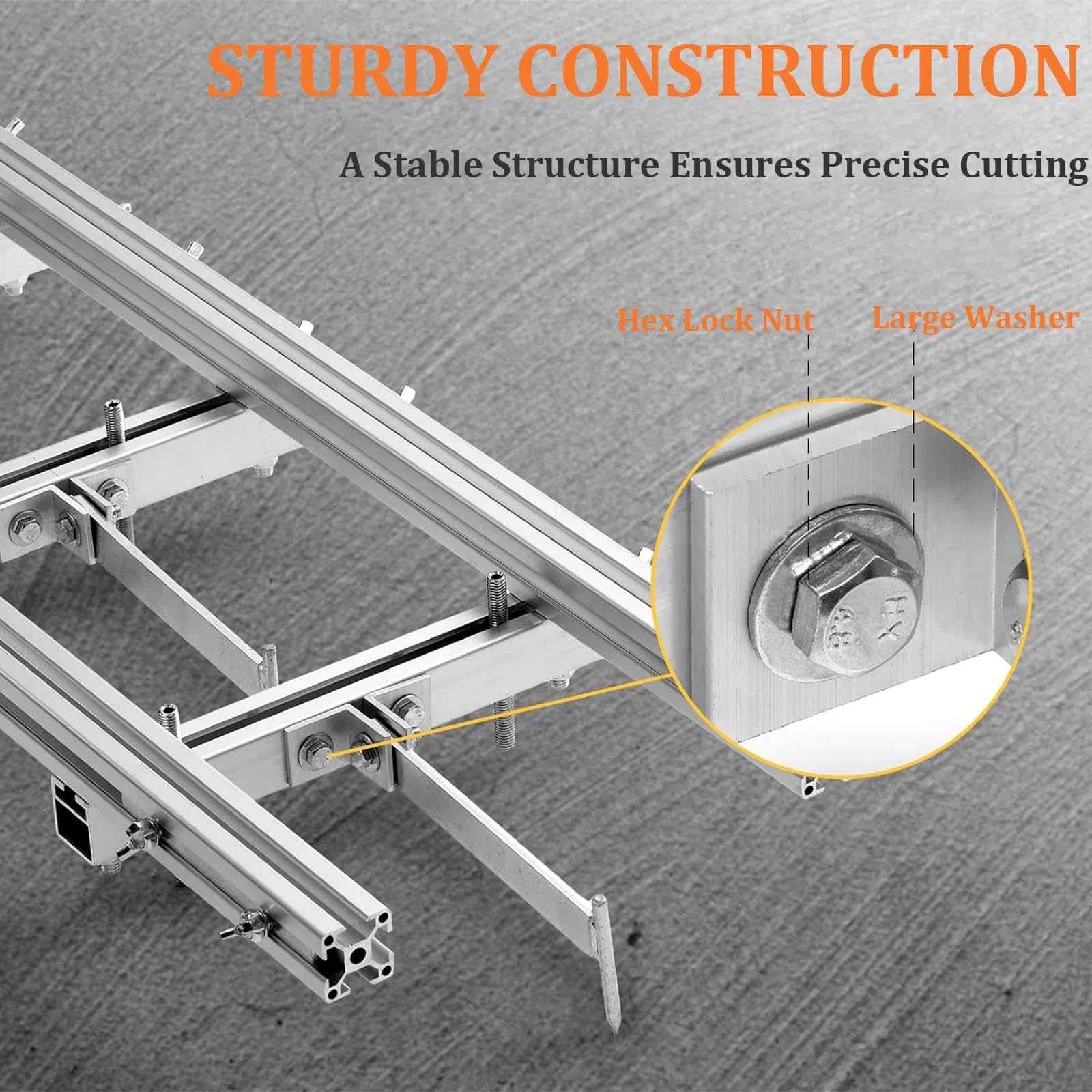 Aluminiowy system prowadnic szynowych (3,4 m)