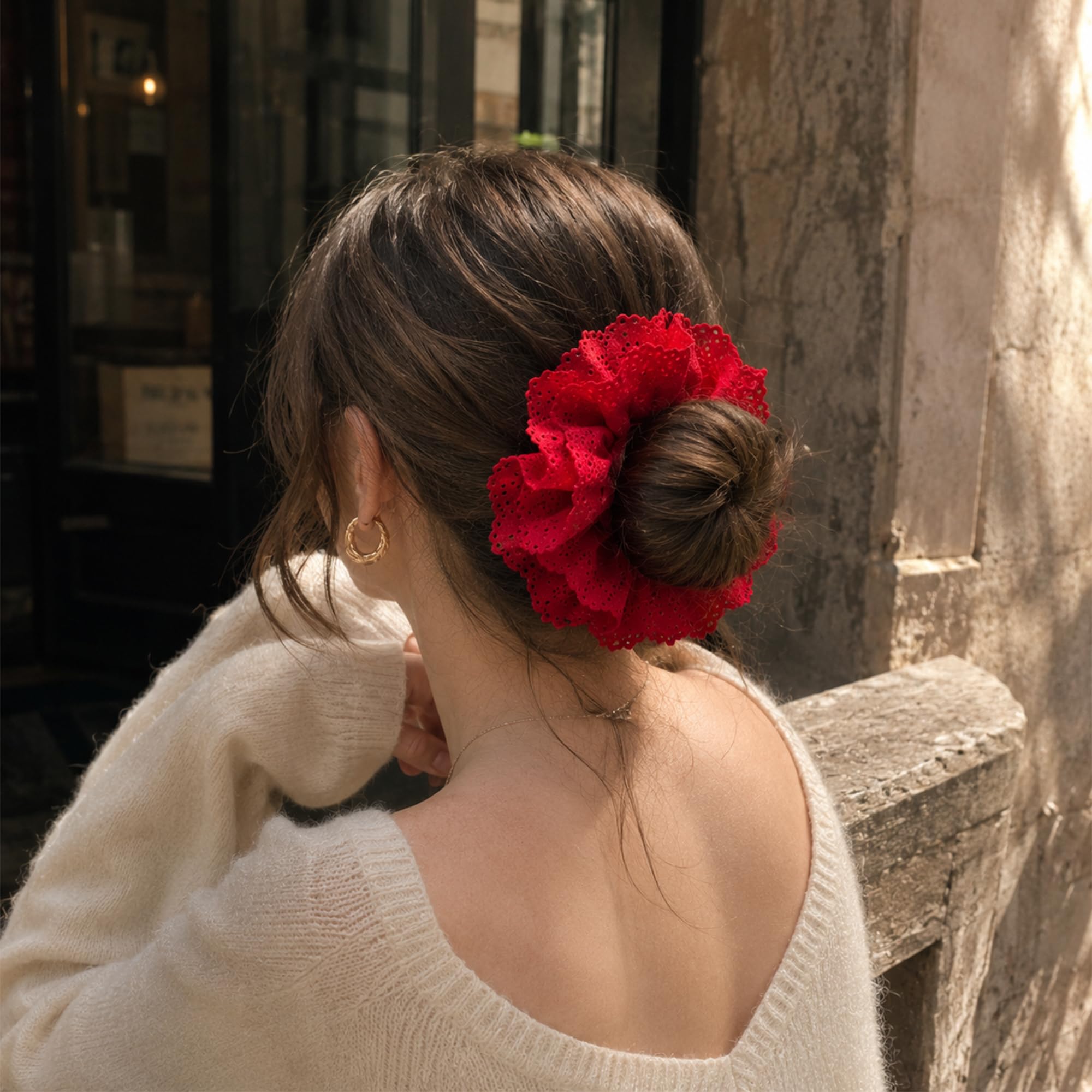 Red Juliette Jumbo Scrunchie – Preorder Amazon.com : AEGYPIUS Red Scrunchie, 7.87 inches Large Red  main image 2
