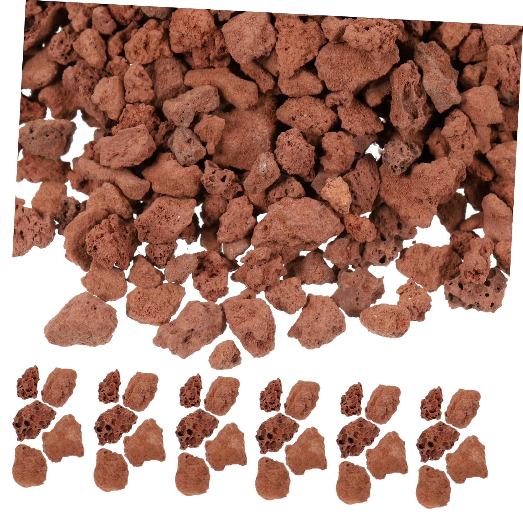 GANAZONO Fish Tank Layout Props Miniature Railway Stone Models Easy to Spread and Use Decorative Stones