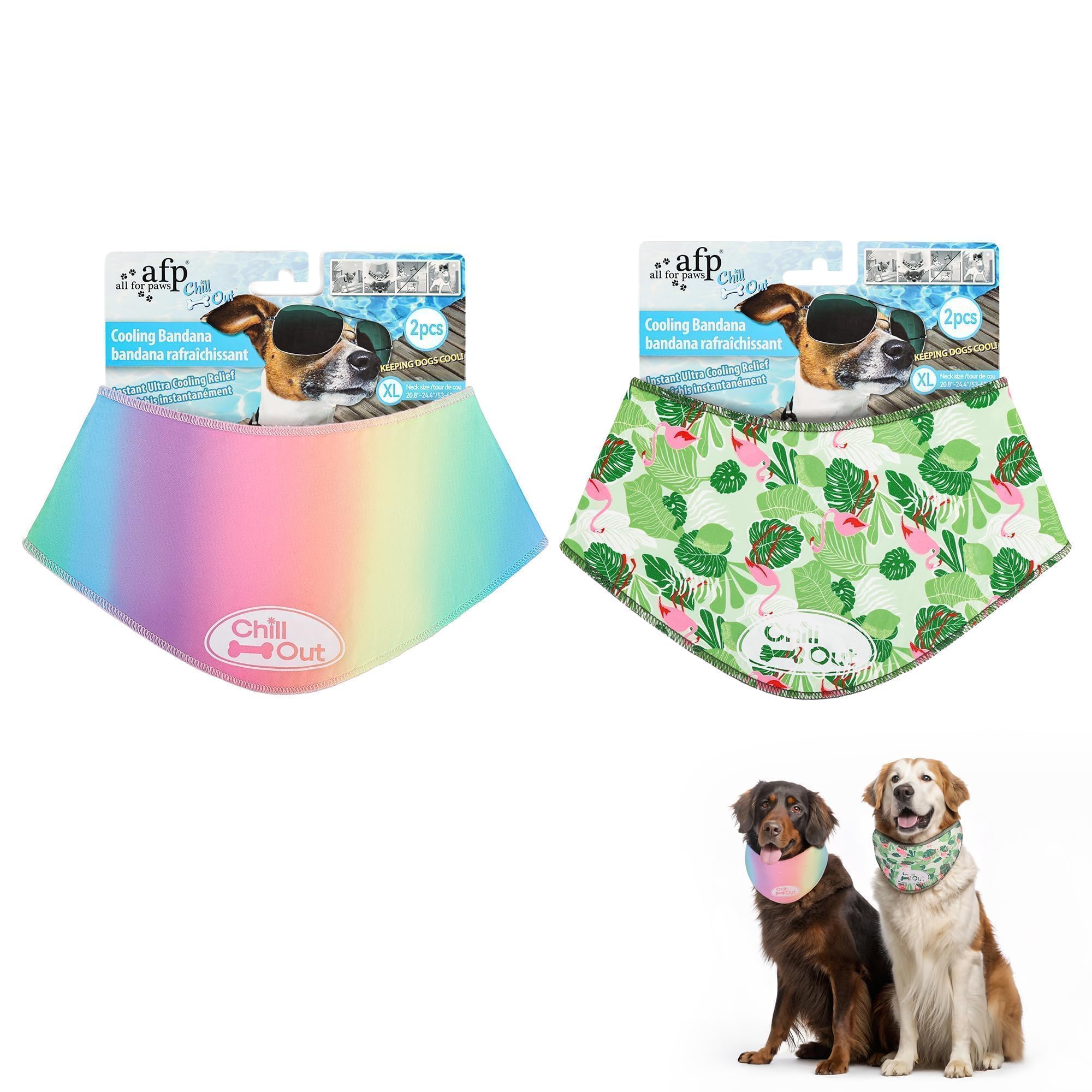 ALL FOR PAWS 2 Pack Cooling Bandana