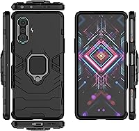 Vista 2 de NB - Funda resistente para Redmi K40 Gaming Edition, funda con anillo para Redmi K40 Gaming Edition, funda con bucle para el dedo con soporte