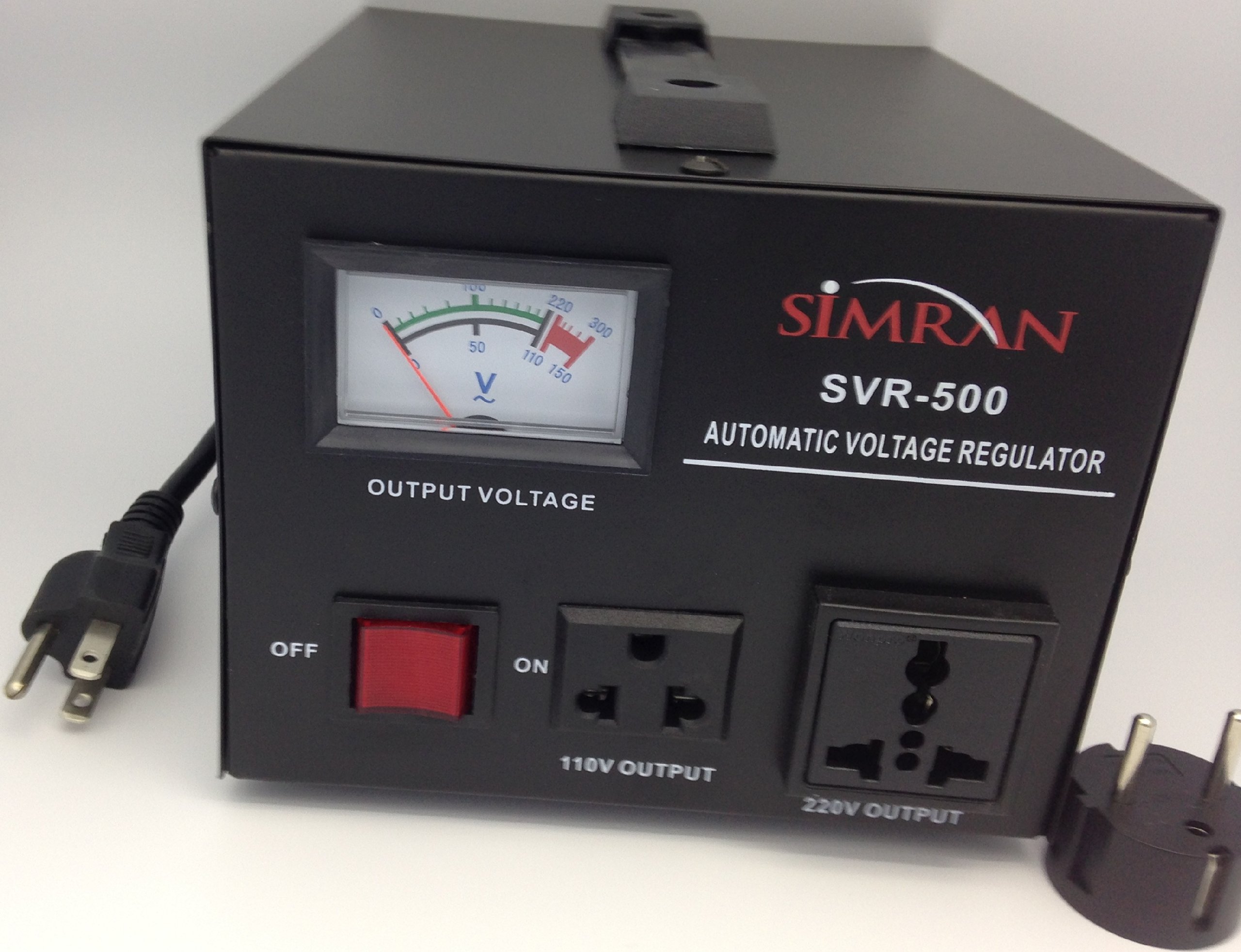 Simran Voltage Transformer Power Converter Regulator Stabilizer Power Converter Black (SVR-500)
