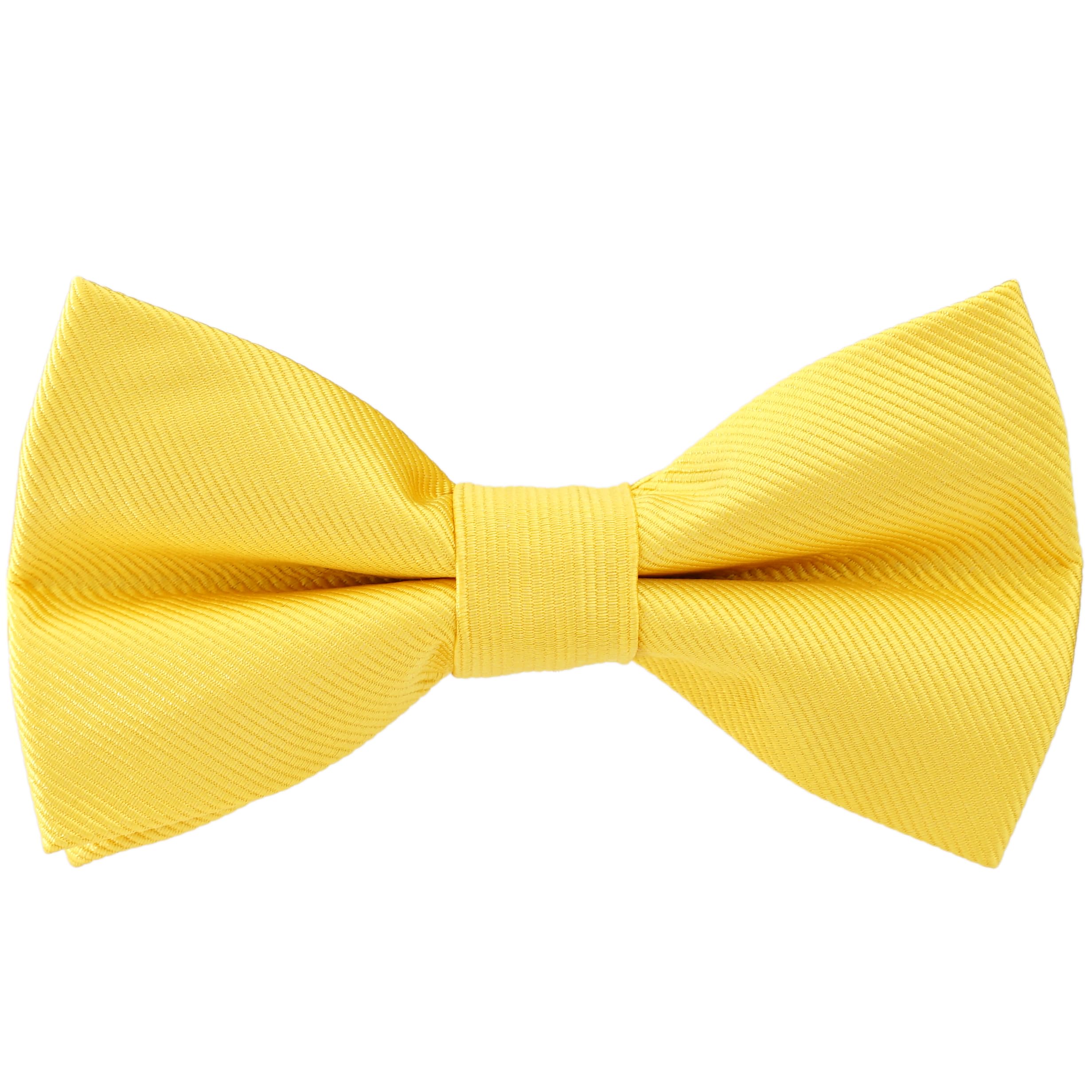 Pre-Tied Adjustable Solid Tuxedo Bow Tie for Boys and Men
