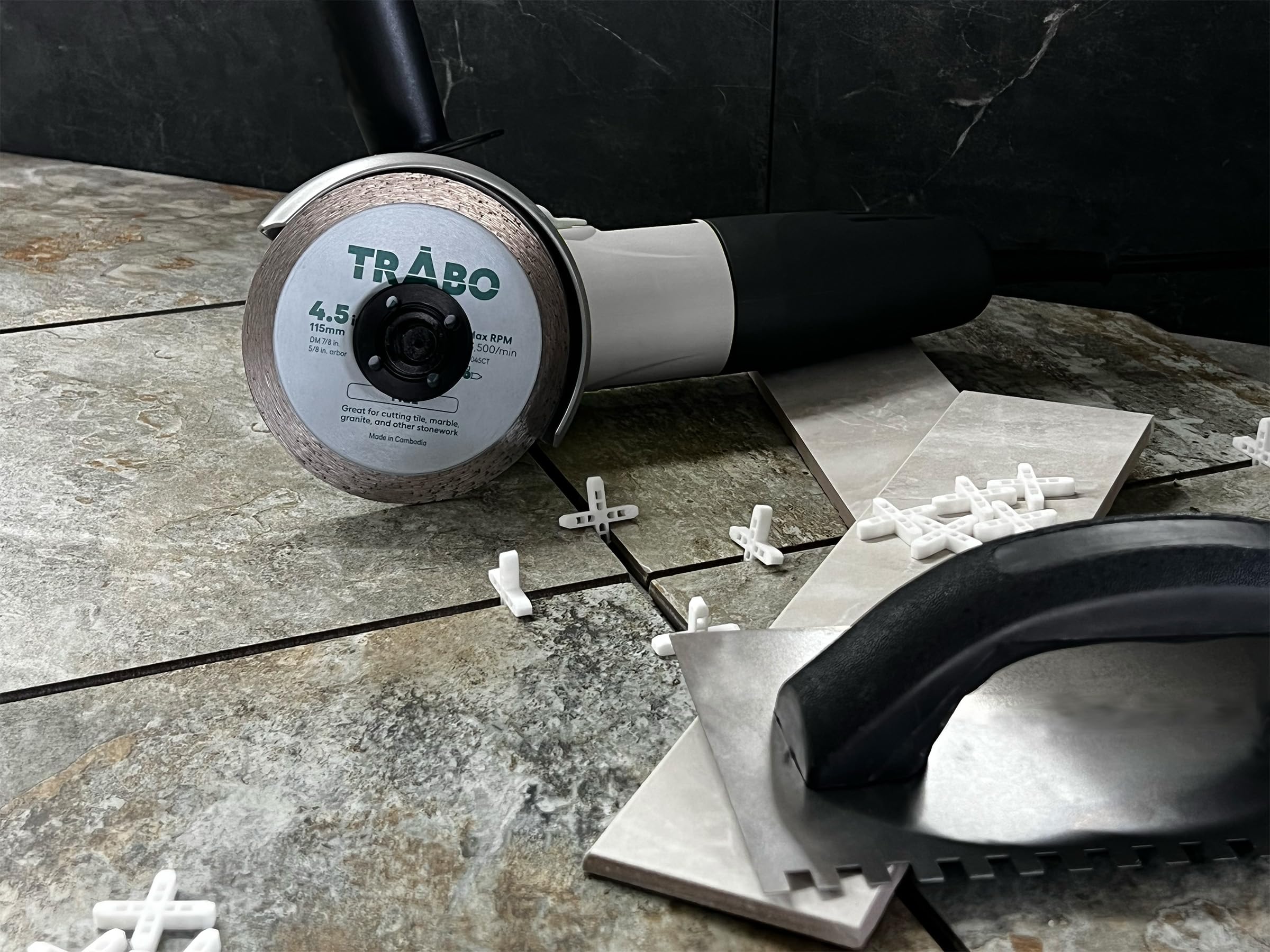 Trabo Paquete de 10 cuchillas de unión de metal de diamante con borde turbo de 4.5 pulgadas para cortar cemento, adoquines, hormigón con barra de refuerzo, piedra natural y más, con eje de 7/8