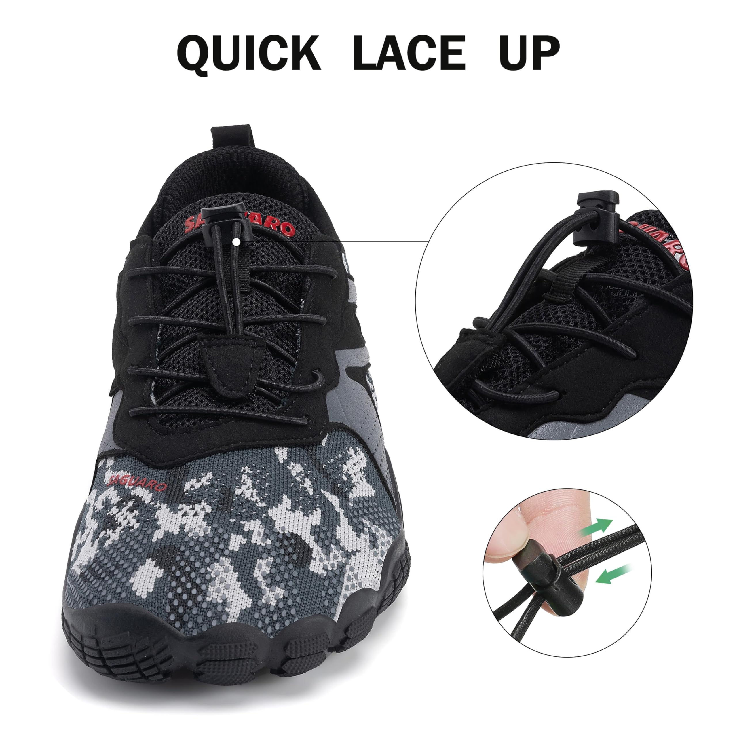 SAGUARO Uomo Donna Scarpe Barefoot Minimaliste Leggere Comod Scarpette da Trekking Trail Running GR.35-48