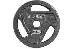 CAP Barbell 35lb Olympic Grip Weight Plate with Enhanced Grip
