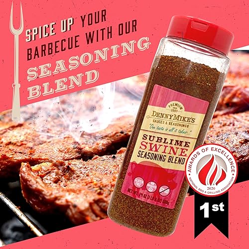 Miniatura 3 de DennyMike's Sublime - Mezcla de condimentos para cerdos, especias y condimentos naturales, mezcla de condimentos de chile baja en sodio