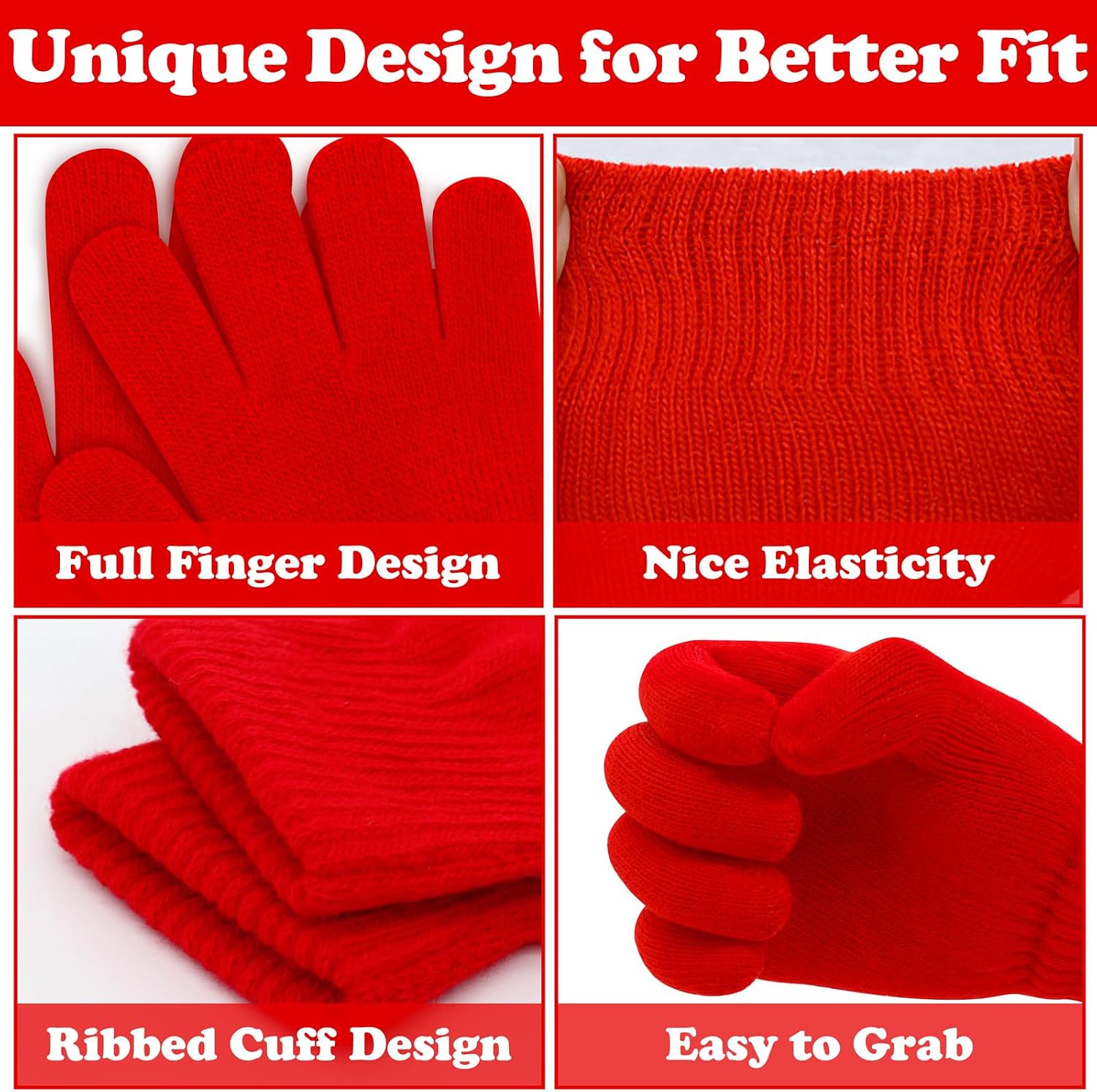 Sarfel Kids Gloves Winter Gloves for Kids Toddler Gloves Toddler Mittens for Kids Mittens Warm Knit Boys Gloves Girls Gloves