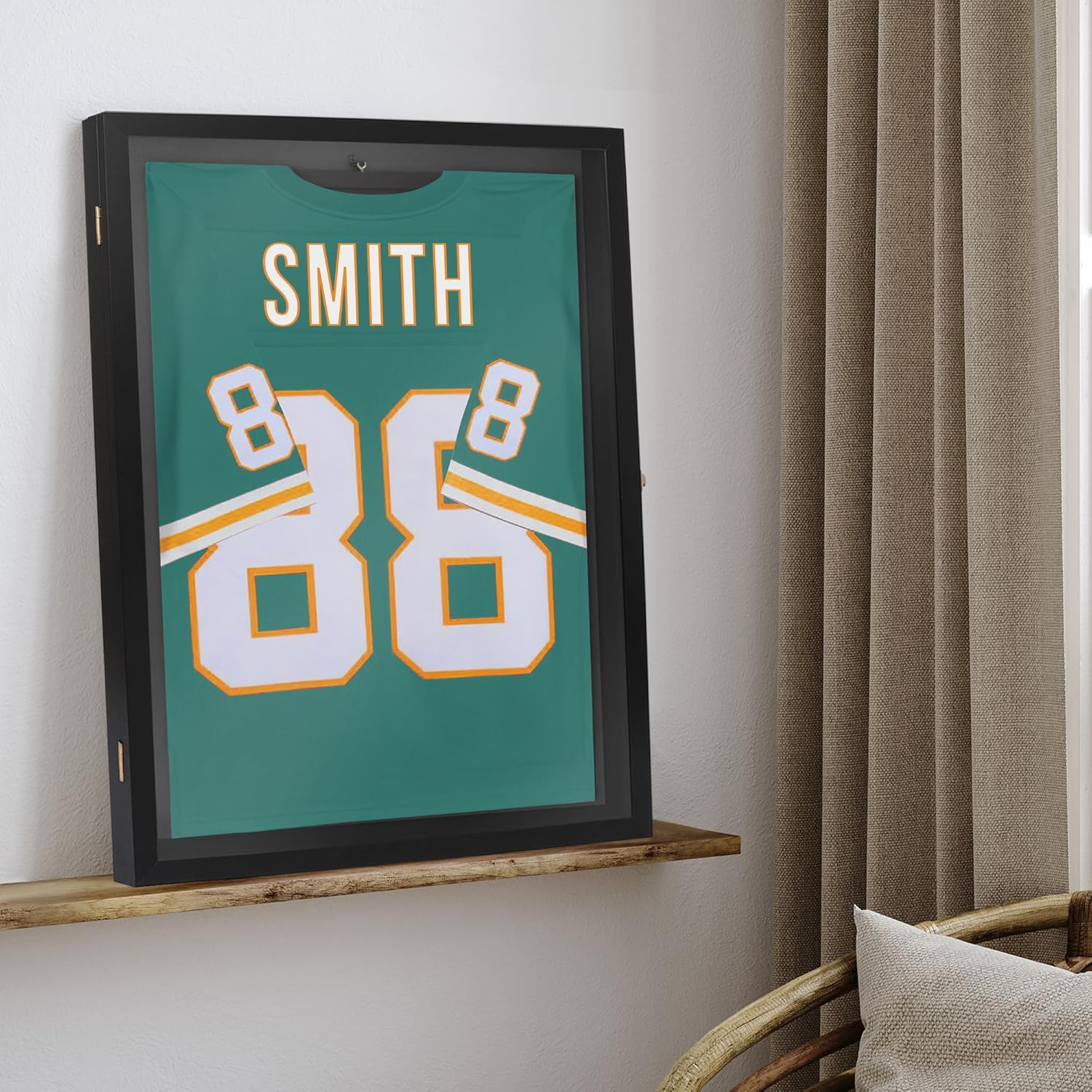 Americanflat Jersey Frame Display Case - 23x31 Lockable Display Case with Hanger - All-Star Collection - Black Sports Jersey Frame Shadow Box with Plexiglass for Baseball, Football, Basketball, Soccer - Image 10